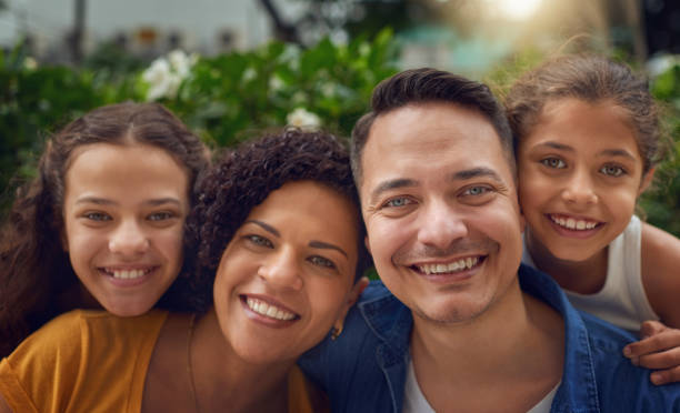 istock Family time makes each face a happy face 1144793316
