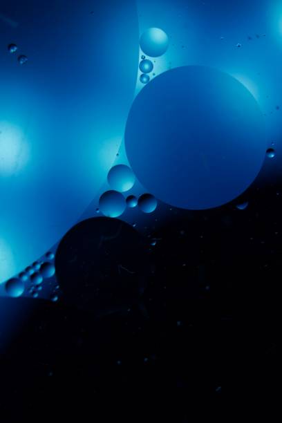istock Blue water and oil mixed 1144794867