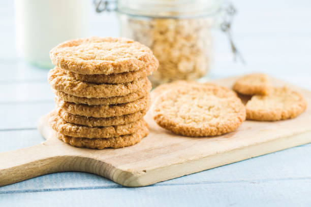 istock Crispy oatmeal cookies. 1144795399