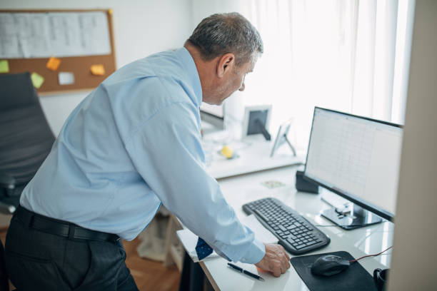 istock A businessman works in the office 1144798725