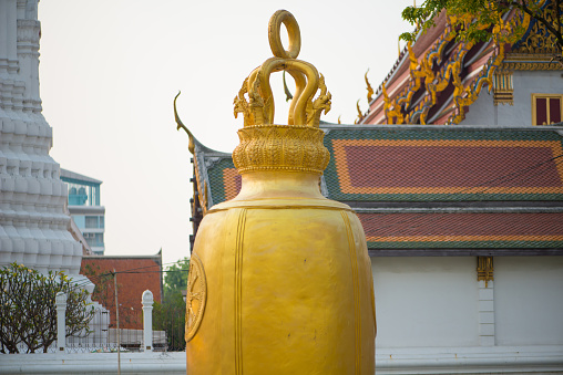 Golden bell at  Wat Rakhang Khositaram Bangkok ,Thailand