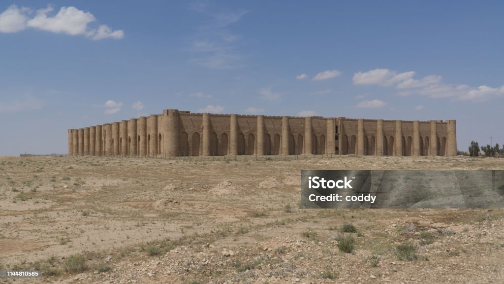 Al-Ukhaidir Fortress, Iraq Al Ukhaidir Fortress in Iraq Ancient Stock Photo