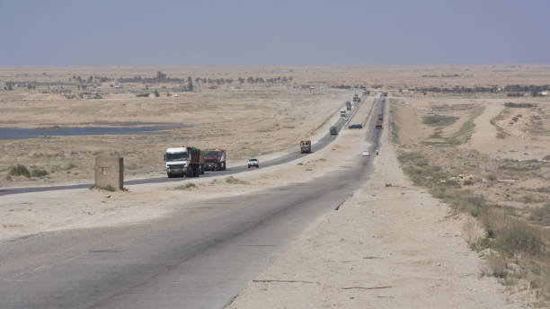 istock Highway road near Karbala, Iraq 1144810603
