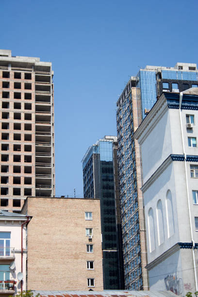 istock Urban high rise buildings under construction 1144811150