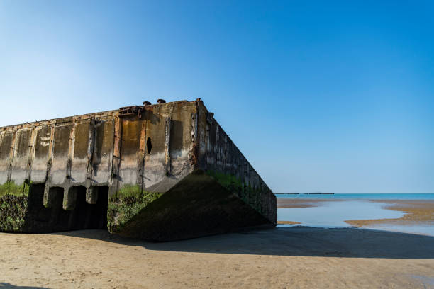 istock The remains of the Mulberry Harbour at Arromanches 1144813486