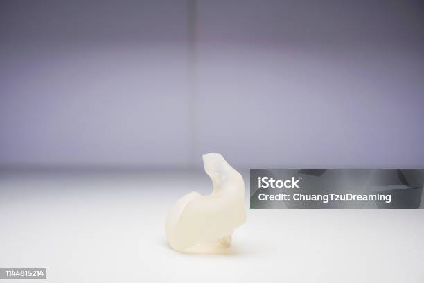 The Shell Mold Used By The Hearing Aid The Material Is Silicone Categories Include Shell Half Shell Canal Canal Lock Cic Skeleton Open Fit Stock Photo - Download Image Now