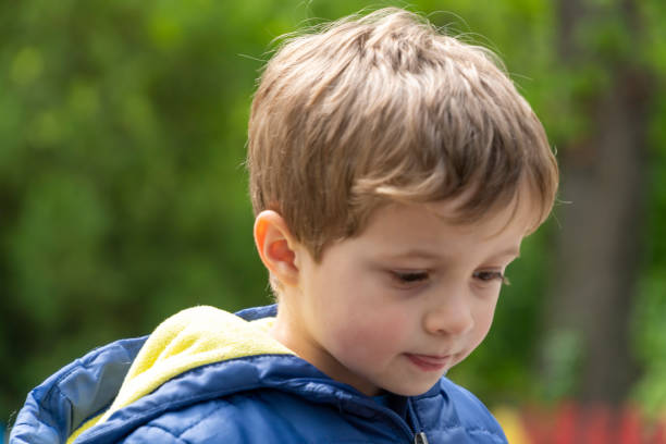 istock Small child portrait looking at the camera 1144817091
