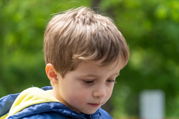 istock Small child portrait looking at the camera 1144817251