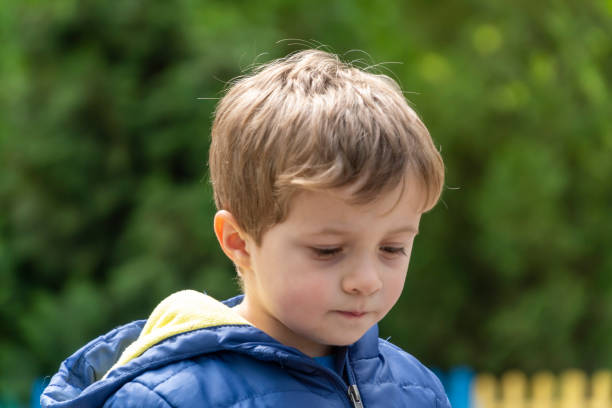istock Small child portrait looking at the camera 1144817671