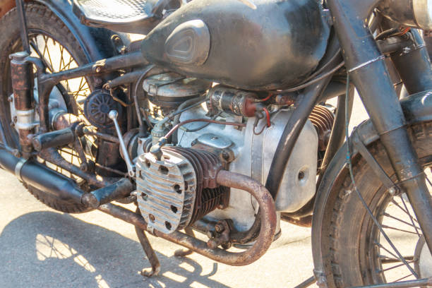 istock Close-up of the motorcycle engine block 1144818549