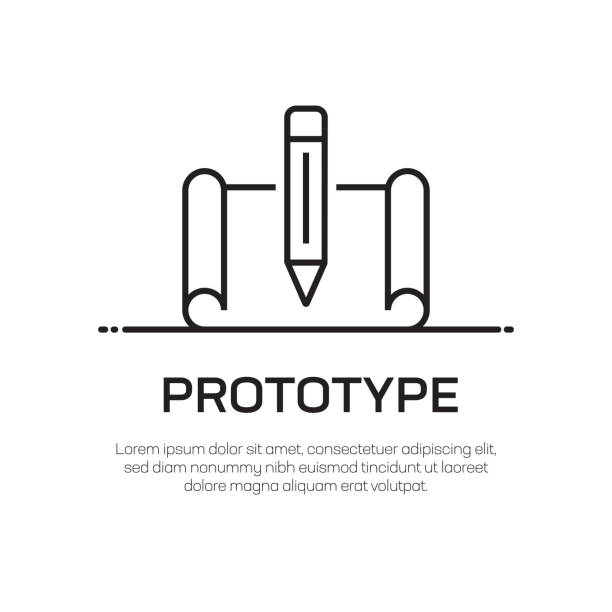 Prototype Vector Line Icon - Simple Thin Line Icon, Premium Quality Design Element