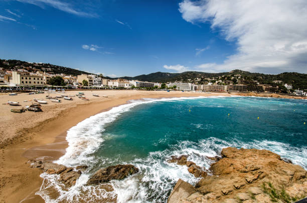 istock Beautiful Beach And Bay In Lloret De Mar 1144822591