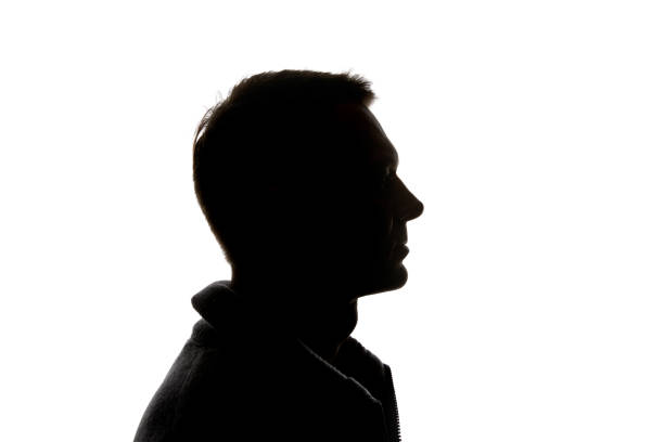 istock Side view of pensive man isolated on white 1144824590