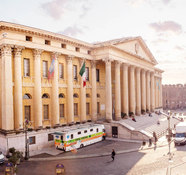 20 October 2018, Verona, Italy: Town hall building in Verona