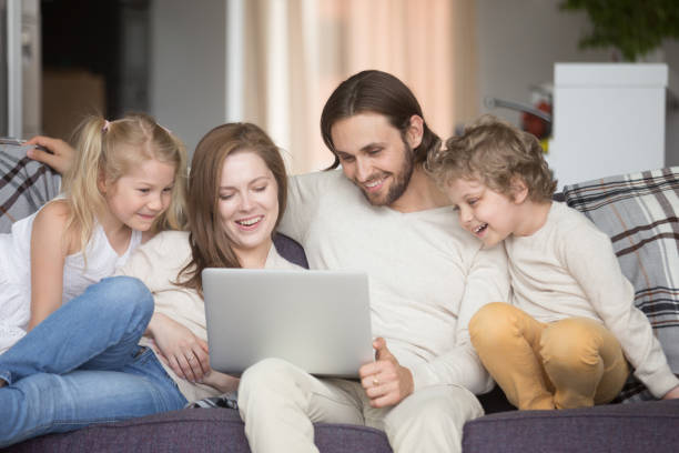 istock Whole family spending time together at home 1144825094