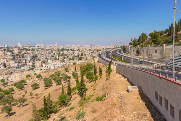 istock View of Jerusalem. Roads. Quarters. 1144827994