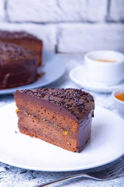 istock Cake Saher. Traditional Austrian chocolate dessert. 1144829130