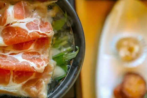 Pork hotpot in Japan