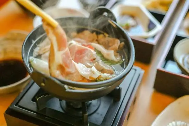 Pork hotpot in Japan