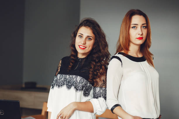 istock Beautiful girls work in the office 1144832116