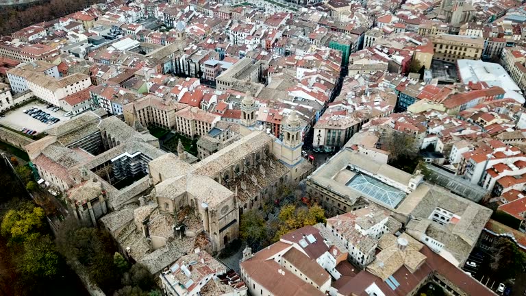 Aerial view of Pamplona