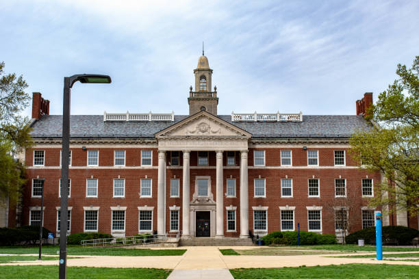 University of Illinois at Urbana Champaign (UIUC) June 13, 2022: Illini Union, view from main quad