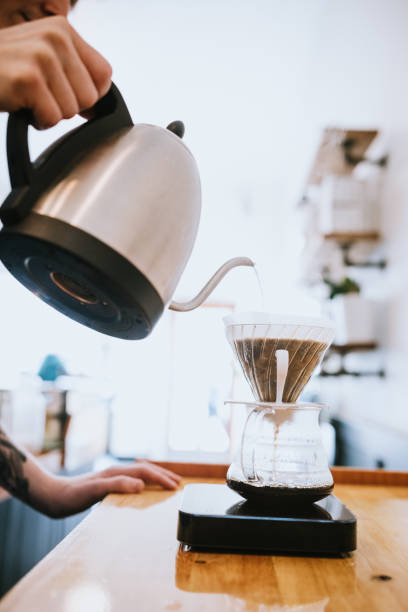 istock Barista Preparing a Pourover Coffee 1144837309