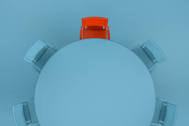 istock Red Different Chair, Leadership Concept, Minimal Design 1144839946