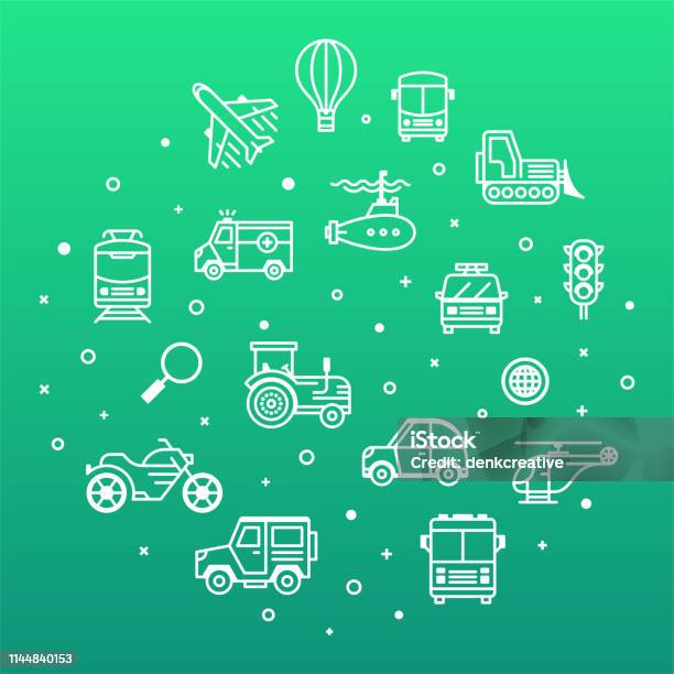 Passenger Rights Green Infrastructure Outline Style Outline Infographic Design Stock Illustration - Download Image Now