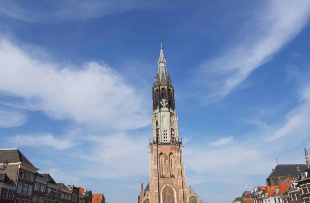 istock Delft New Church Tower View In The Netherlands 1144841716