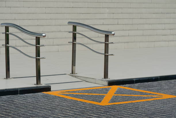 istock Wheelchair way access in building 1144844828