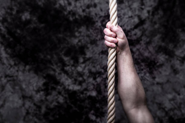 istock Cling on to a rope 1144845137