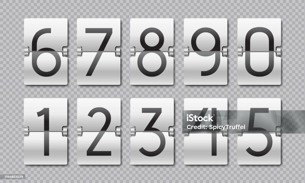 Countdown Numbers Instrument Countdown Numbers Flip Clock Counter Time Elements For Digital ...