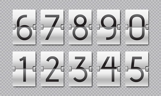 Countdown Numbers Image Countdown Numbers Flip Clock Counter Time Elements For Digital ...