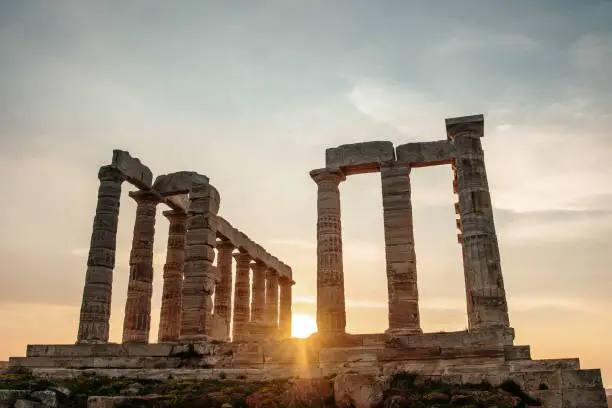 Poseidon Temple in Sounio, Greece