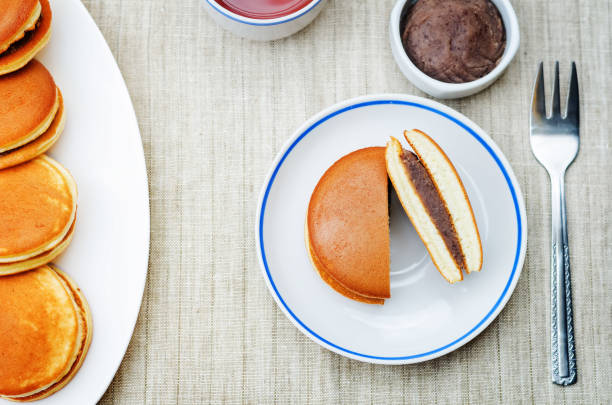 istock Dorayaki, Japanese red bean pancakes 1144853867