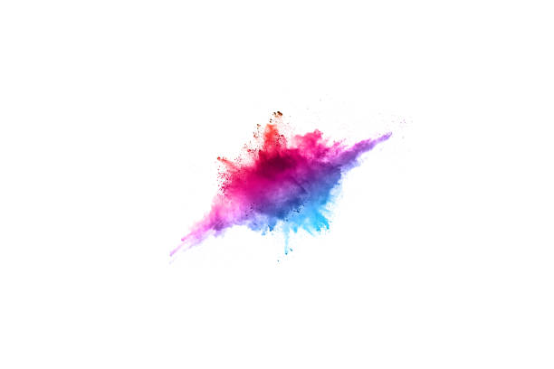 istock abstract powder splatted background. Colorful powder explosion on white background. Colored cloud. Colorful dust explode. Paint Holi. 1144855269