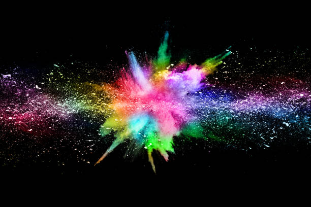 istock abstract colored dust explosion on a black background.abstract powder splatted background,Freeze motion of color powder exploding/throwing color powder, multicolored glitter texture. 1144855313