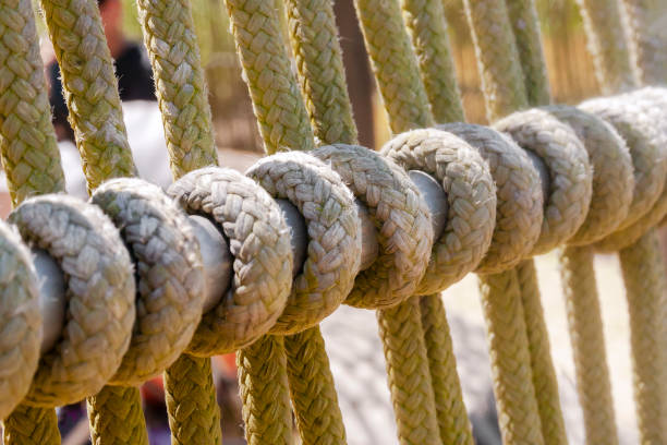 istock Detail of a rope on deck 1144855525