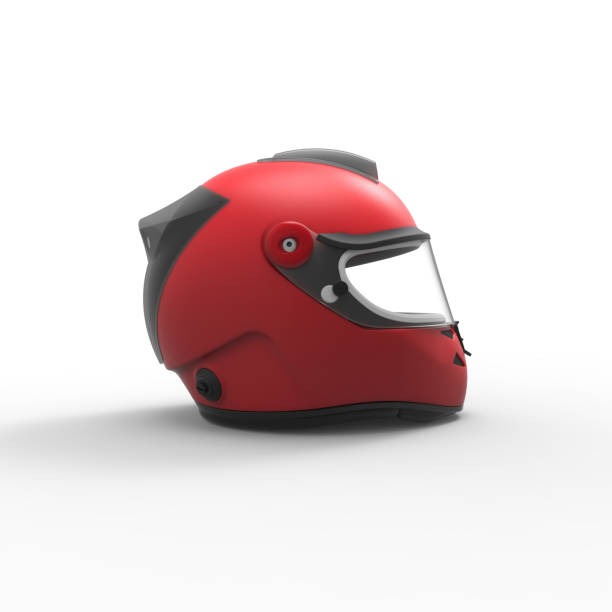 motorcycle helmet - racing helmet imagens e fotografias de stock