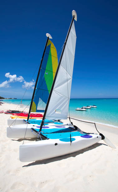 istock Seven Mile Beach, Catamaran sailboat 1144859732