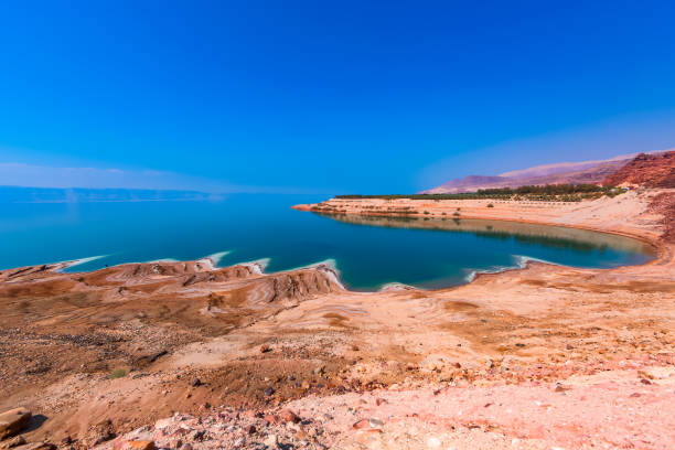 istock rocks at dead sea with unrecognizable person 1144861093