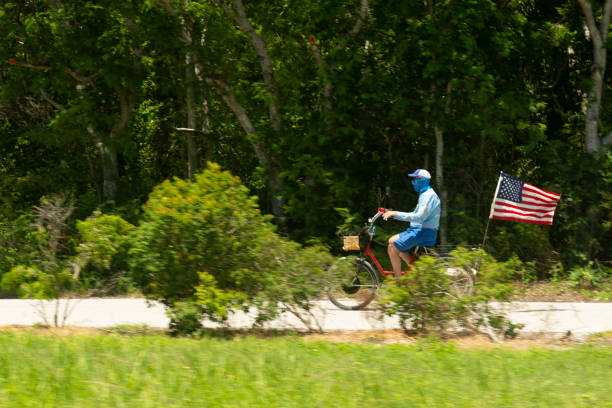 First person view traveling with a bike.