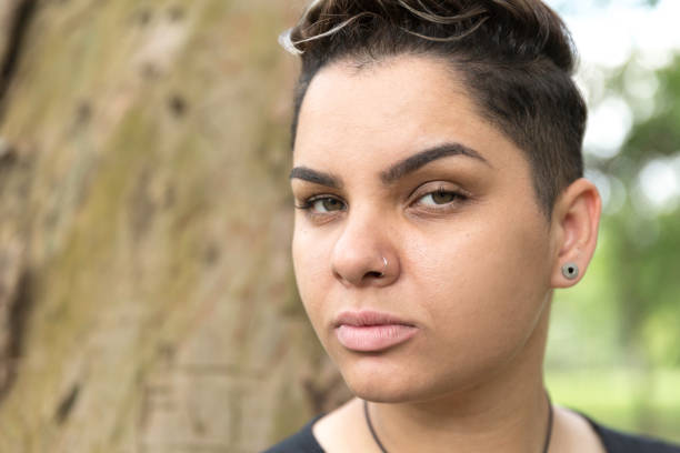 istock Short Hair Woman Portrait 1144868256