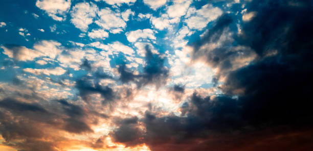 istock Heaven and clouds. Bright light in the sky. Clouds in the sky. 1144871071