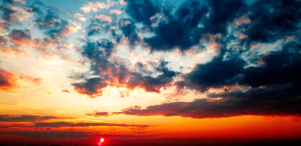 istock Heaven and clouds. Bright light in the sky. Clouds in the sky. 1144871273