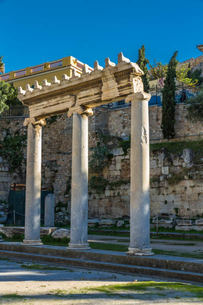 istock Columns at the  Roman Agora in Athens 1144876104
