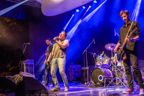 istock Young musicians on the stage 1144876160