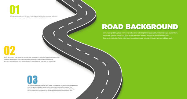Road infographic background. Vector illustration Road infographic background. Vector illustration river system stock illustrations