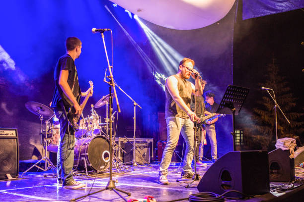 istock Young musicians on the stage 1144876192